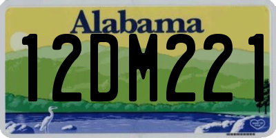 AL license plate 12DM221