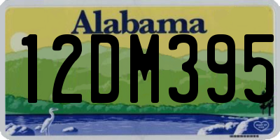 AL license plate 12DM395