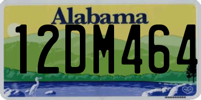 AL license plate 12DM464