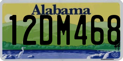 AL license plate 12DM468