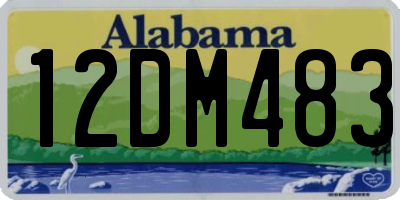 AL license plate 12DM483