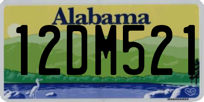 AL license plate 12DM521