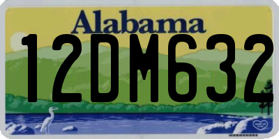 AL license plate 12DM632