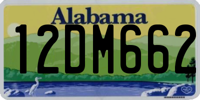 AL license plate 12DM662