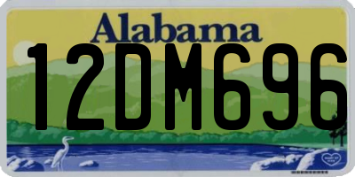 AL license plate 12DM696
