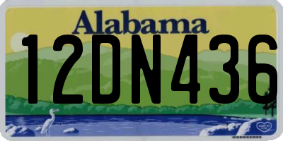 AL license plate 12DN436