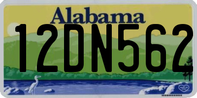 AL license plate 12DN562