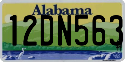 AL license plate 12DN563