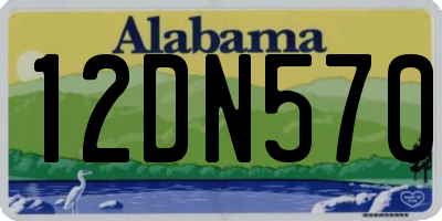 AL license plate 12DN570