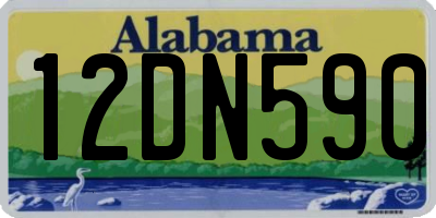 AL license plate 12DN590