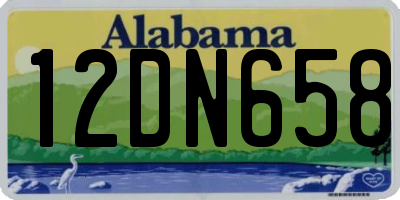 AL license plate 12DN658