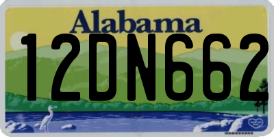 AL license plate 12DN662