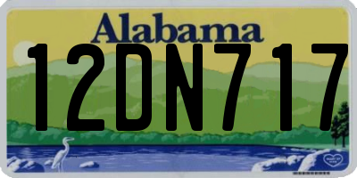 AL license plate 12DN717