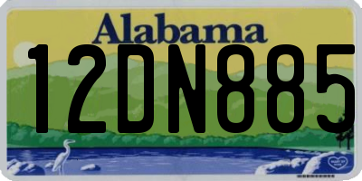 AL license plate 12DN885
