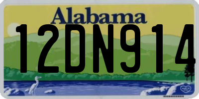 AL license plate 12DN914
