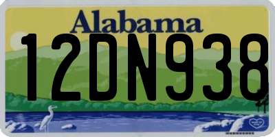 AL license plate 12DN938