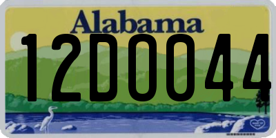 AL license plate 12DO044