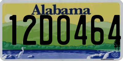 AL license plate 12DO464