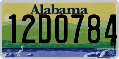 AL license plate 12DO784
