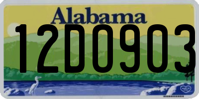 AL license plate 12DO903