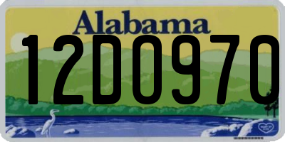 AL license plate 12DO970