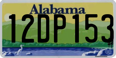 AL license plate 12DP153