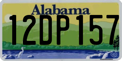 AL license plate 12DP157