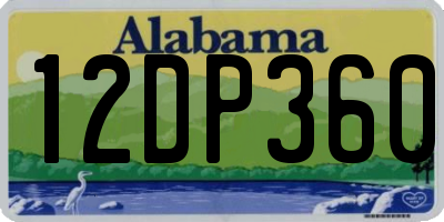 AL license plate 12DP360
