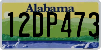 AL license plate 12DP473