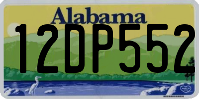 AL license plate 12DP552