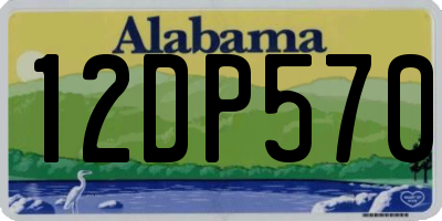 AL license plate 12DP570