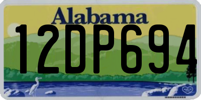 AL license plate 12DP694