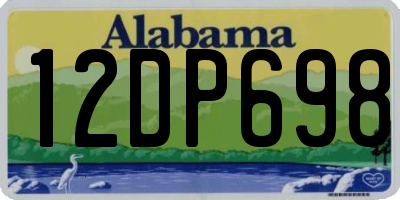AL license plate 12DP698