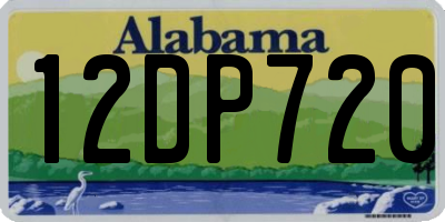 AL license plate 12DP720