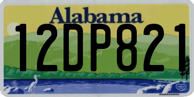 AL license plate 12DP821