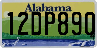 AL license plate 12DP890