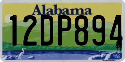 AL license plate 12DP894