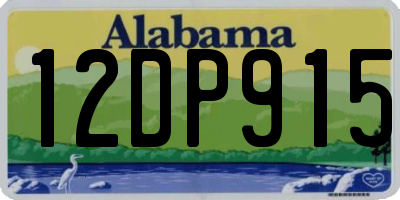 AL license plate 12DP915