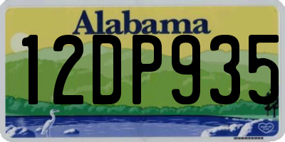 AL license plate 12DP935