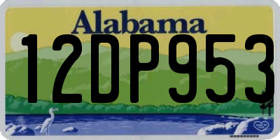 AL license plate 12DP953