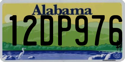 AL license plate 12DP976