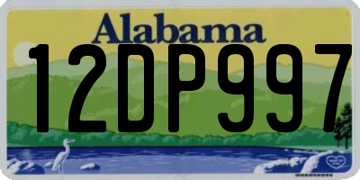 AL license plate 12DP997