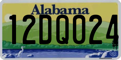 AL license plate 12DQ024