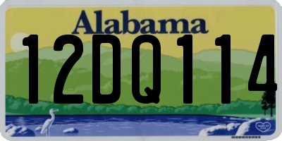 AL license plate 12DQ114