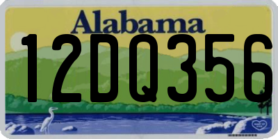 AL license plate 12DQ356