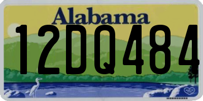AL license plate 12DQ484