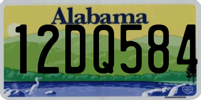 AL license plate 12DQ584