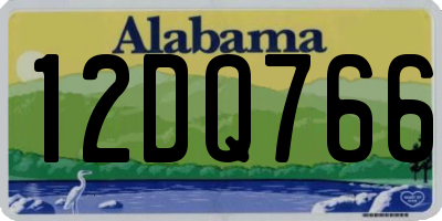 AL license plate 12DQ766