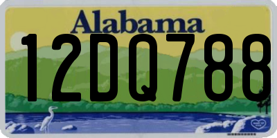 AL license plate 12DQ788