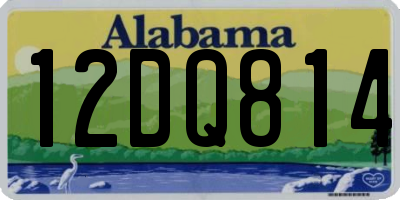 AL license plate 12DQ814